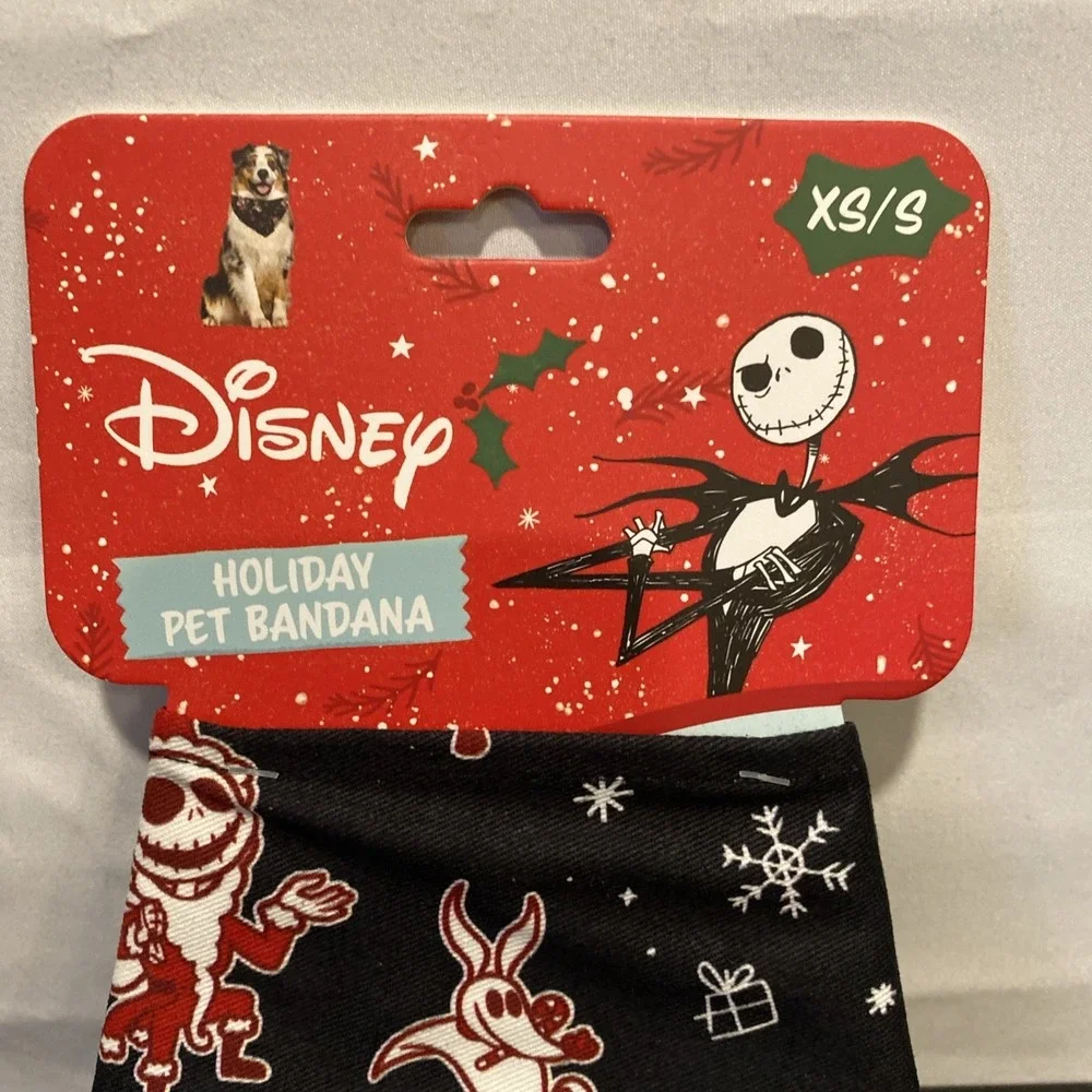 Disney The Nightmare Before‎ Christmas Holiday Pet Bandana XS/S  12-15